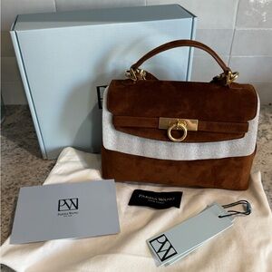 Parisa Wang Small Grace Bag in Brown Suede